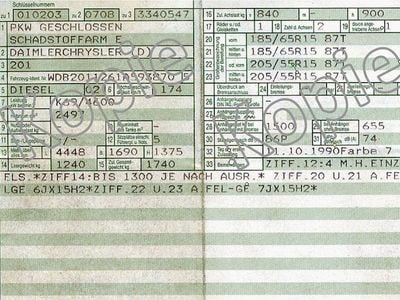 Usata Mercedes 190 94 CV (69 kW) 1990 Andere farben Berlina