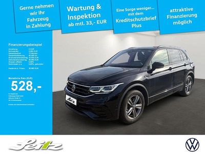 Gebraucht VW Tiguan R-line 200 PS (147 kW) 2022 Schwarz SUV