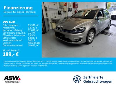 gebraucht VW e-Golf Wärmepumpe CSS AID LED SHZ Rückfahrkamera