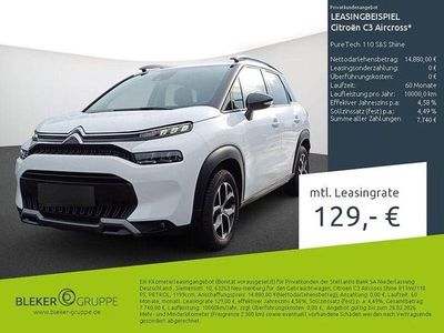 Gebraucht Citroën C3 Aircross Shine 110 PS (80 kW) 2023 Weiß SUV