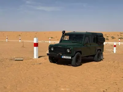 Gebraucht Land Rover Defender 122 PS (89 kW) 2005 Grün Van / Kleinbus