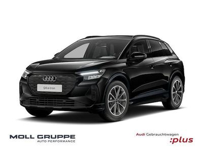Mythosschwarz metallic Gebraucht 2025 Audi Q4 e-tron S-Line SUV | 50.940 € (Etwas zu teuer)