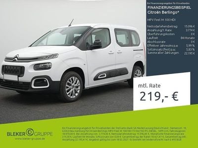Gebraucht Citroën Berlingo Feel 102 PS (75 kW) 2023 Lackierung weiss icy/typ aussenverkleidung spiegel flach standard Van / Kleinbus