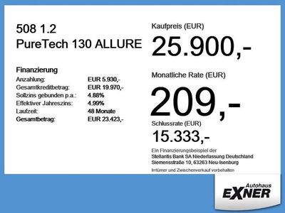 Gebraucht Peugeot 508 Allure 131 PS (96 kW) 2023 Encreblau / dark blue