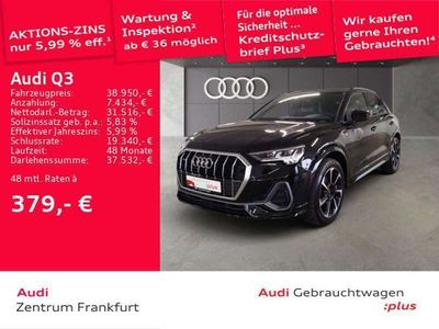 Gebraucht Audi Q3 S-Line 150 PS (110 kW) 2023 Mythosschwarz metallic SUV