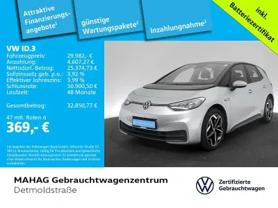 Gebraucht VW ID.3 IQ Drive 150 kW (204 PS) 2023 Scale silver metallic/schwarz Kleinwagen