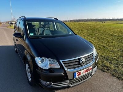 Gebraucht VW Touran Conceptline 105 PS (77 kW) 2007 Schwarz Van / Kleinbus