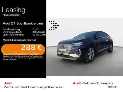 Second-hand Audi Q4 Sportback e-tron S-Line 150 kW (204 CP) 2022 Albastru SUV