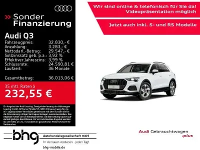 Gebraucht Audi Q3 Advanced Plus 150 PS (110 kW) 2025 Weiß SUV