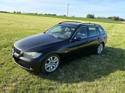Brugt BMW 325 218 HK (160 kW) 2007 Sort Stationcar
