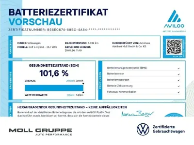 Usata VW Golf VIII GTE 272 CV (200 kW) 2025 Nero Berlina