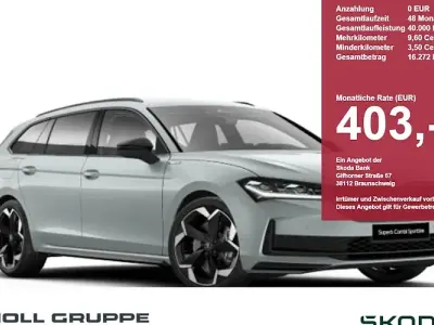 Neu Skoda Superb SportLine 204 PS (150 kW) 2026 Silber Kombi