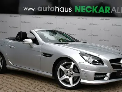 Gebraucht Mercedes SLK200 AMG line 184 PS (135 kW) 2012 Iridiumsilber  lack Cabrio
