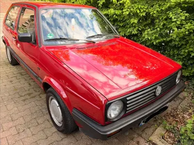 Used VW Golf II 69 HP (50 kW) 1990 Red Hatchback