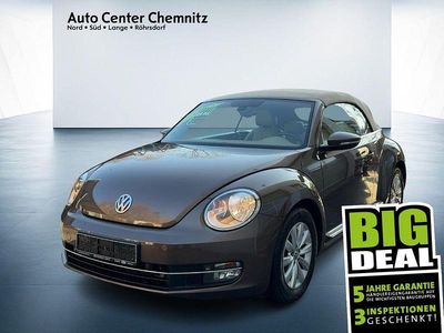 Gebraucht VW Beetle Cabriolet Design 140 PS (102 kW) 2014 Toffeebraun metallic Cabrio