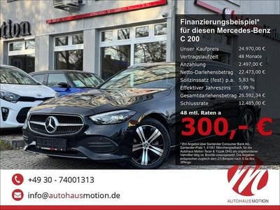 Schwarz Gebraucht 2022 Mercedes C200 Avantgarde Kombi | 24.970 € (Guter Preis)