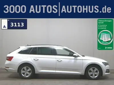 Gebraucht Skoda Superb Ambition 150 PS (110 kW) 2021 Weiss Kombi