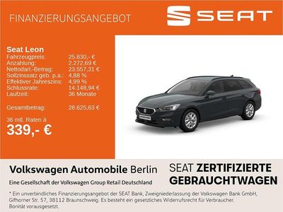 Neu Seat Leon Style 116 PS (85 kW) 2026 Fjordblau/fjordblau Kombi