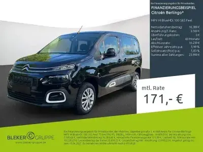 Gebraucht Citroën Berlingo Feel 102 PS (75 kW) 2023 Schwarz Van / Kleinbus