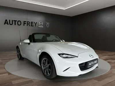 Neu Mazda MX5 Exclusive-Line 132 PS (97 kW) 2025 Arctic white Cabrio