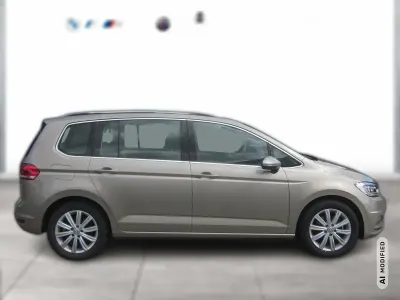 Gebraucht VW Touran Highline 150 PS (110 kW) 2019 Beige Van / Kleinbus