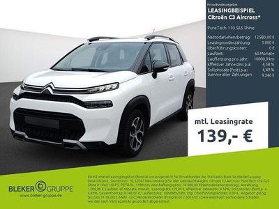 Gebraucht Citroën C3 Aircross PureTech 110 PS (80 kW) 2023 Weiß SUV