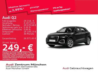 Gebraucht Audi Q2 Advanced 150 PS (110 kW) 2023 Schwarz SUV