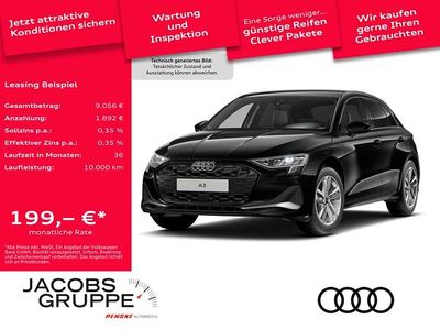 Schwarz Gebraucht 2025 Audi A3 Advanced Limousine | 29.870 € (Guter Preis)