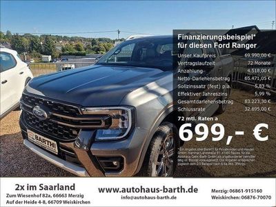 Nuova Ford Ranger Wildtrack 205 CV (150 kW) 2025 Grigio Pick-up