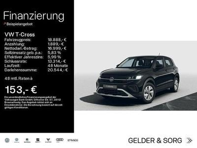 Gebraucht VW T-Cross Life 95 PS (69 kW) 2024 Schwarz SUV