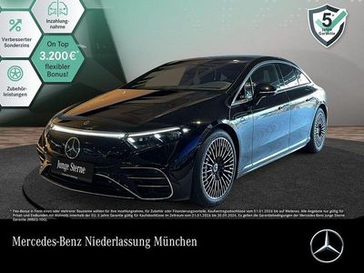 Schwarz Gebraucht 2023 Mercedes EQS450+ AMG Line Premium Plus Limousine | 66.490 € (Guter Preis)