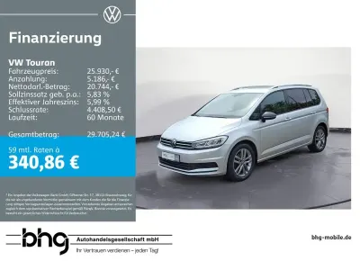 Używany VW Touran Active 150 KM (110 kW) 2021 Srebrny Minivan