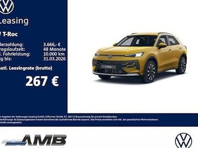 Neu VW T-Roc Life 116 PS (85 kW) 2025 Gelb SUV