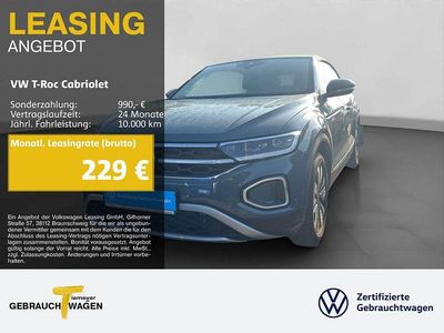 Usata VW T-Roc Cabriolet Goal 116 CV (85 kW) 2025 Blu Cabrio