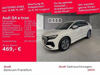 Gebraucht Audi Q4 e-tron Advanced 150 kW (204 PS) 2023 Gletscherweiß metallic SUV