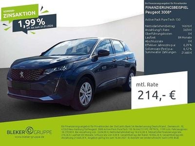 Usata Peugeot 3008 Active 131 CV (96 kW) 2023 Blu Berlina