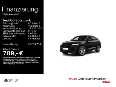 Gebraucht Audi Q5 Sportback Advanced 265 PS (194 kW) 2025 Schwarz SUV