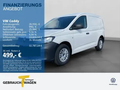 Neu VW Caddy 102 PS (75 kW) 2026 Weiß Van / Kleinbus