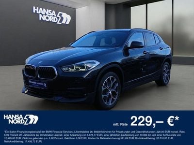 Gebraucht BMW X2 Advantage 136 PS (100 kW) 2023 Schwarz / black sapphire (metallic) SUV