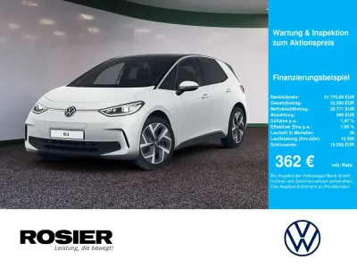 Gebraucht VW ID.3 Pro 150 kW (204 PS) 2023 Weiss / gletscherweiss (metallic) Kleinwagen