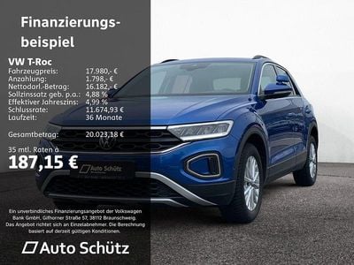 Gebraucht VW T-Roc Life 150 PS (110 kW) 2023 Blau SUV