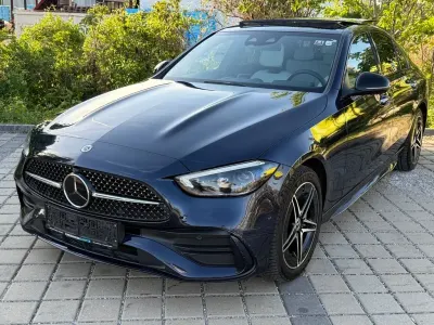 Używany Mercedes C300e AMG line 204 KM (150 kW) 2022 Niebieski Sedan/Limuzyna