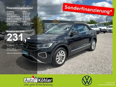 Gebraucht VW T-Roc Cabriolet Style 150 PS (110 kW) 2024 Deep black perleffekt Cabrio