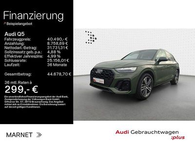 Gebraucht Audi Q5 S-Line 204 PS (150 kW) 2023 Distriktgrün metallic SUV