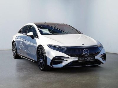 Gebraucht Mercedes EQS450+ AMG 244 kW (333 PS) 2021 Weiß designo diamantweiß bright (metallic) Limousine