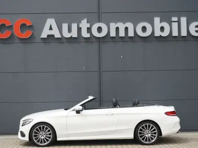 Gebraucht Mercedes C200 AMG line 184 PS (135 kW) 2018 Polarweiss  unilack Cabrio