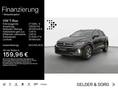 Brugt VW T-Roc Cabriolet R-line 150 HK (110 kW) 2025 Sort SUV