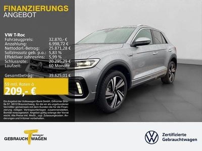 Neu VW T-Roc R-line 150 PS (110 kW) 2025 Silber SUV
