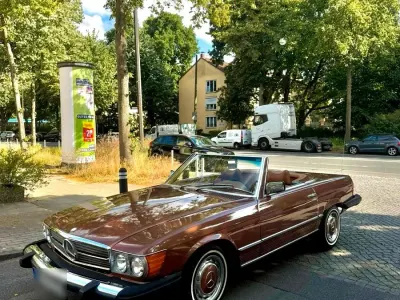 Gebraucht Mercedes SL450 182 PS (133 kW) 1976 Braun Cabrio