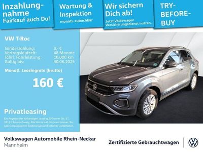 Gebraucht VW T-Roc Life 116 PS (85 kW) 2024 Grau SUV
